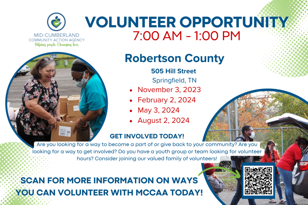 Robertson Co. Food Giveaway Volunteer Opportunity