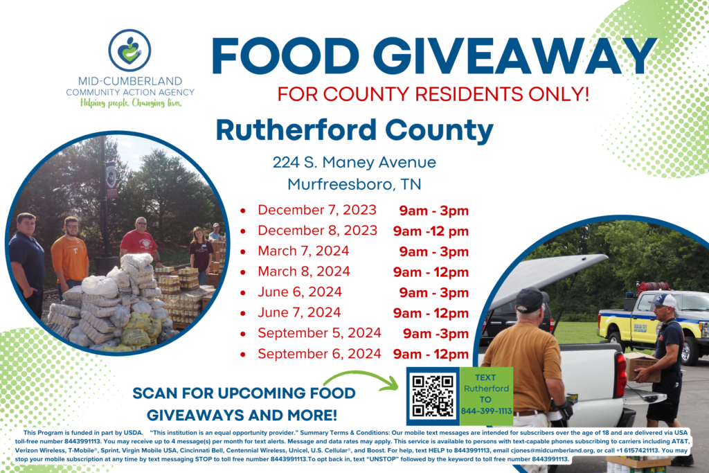Rutherford Co. Food Giveaway