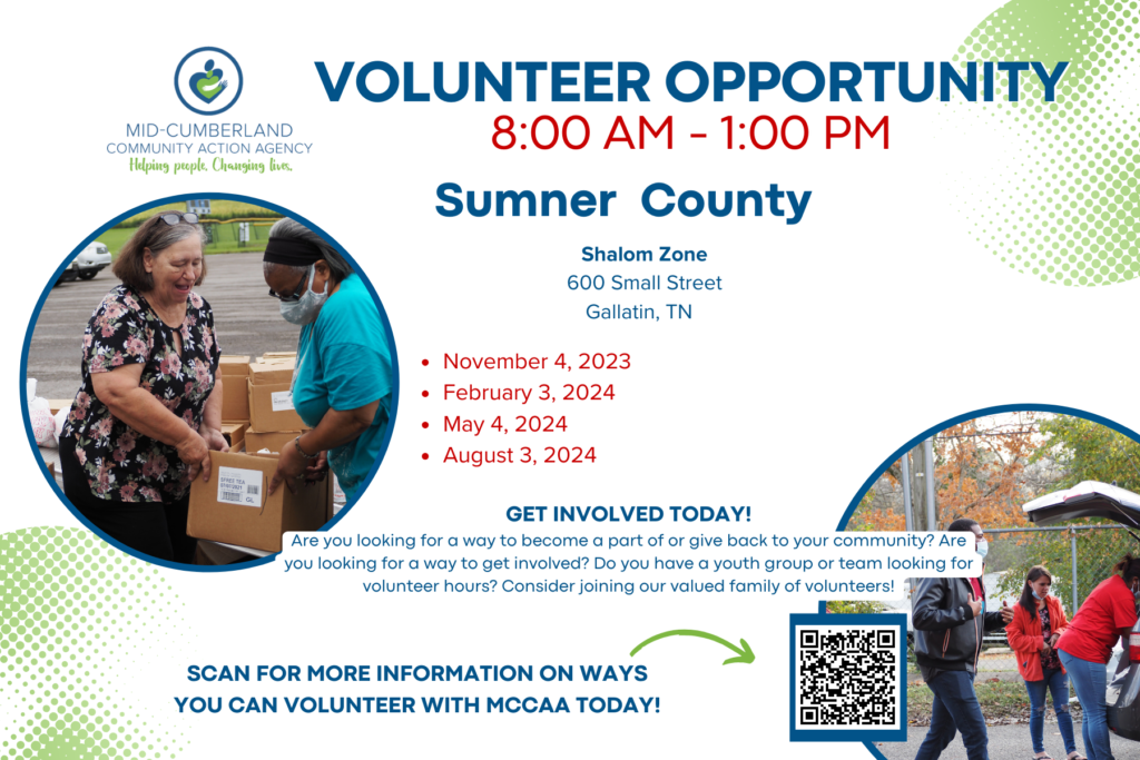 Sumner Co. Food Giveaway Volunteer Opportunity