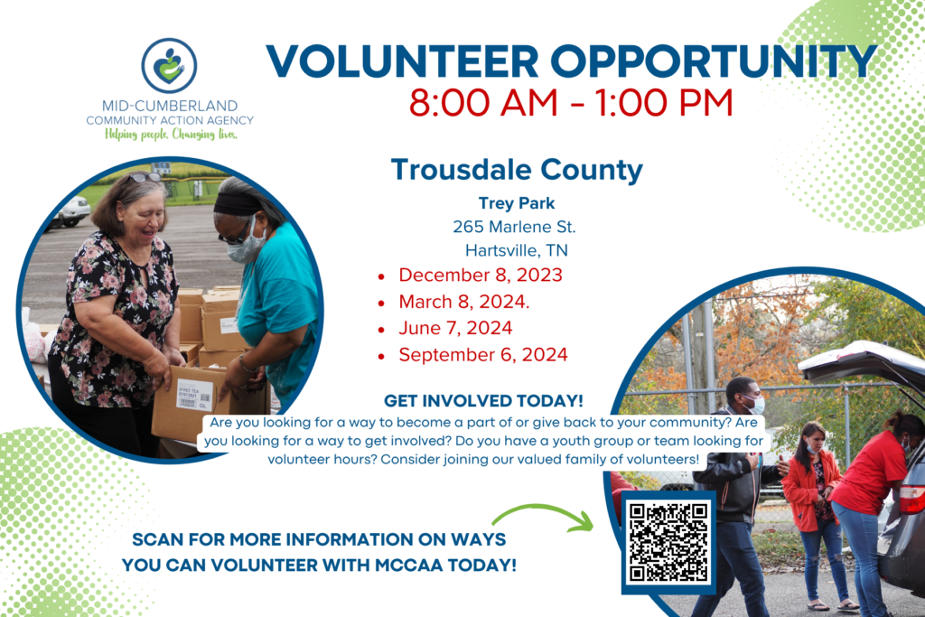 Trousdale Co. Food Giveaway Volunteer Opportunity