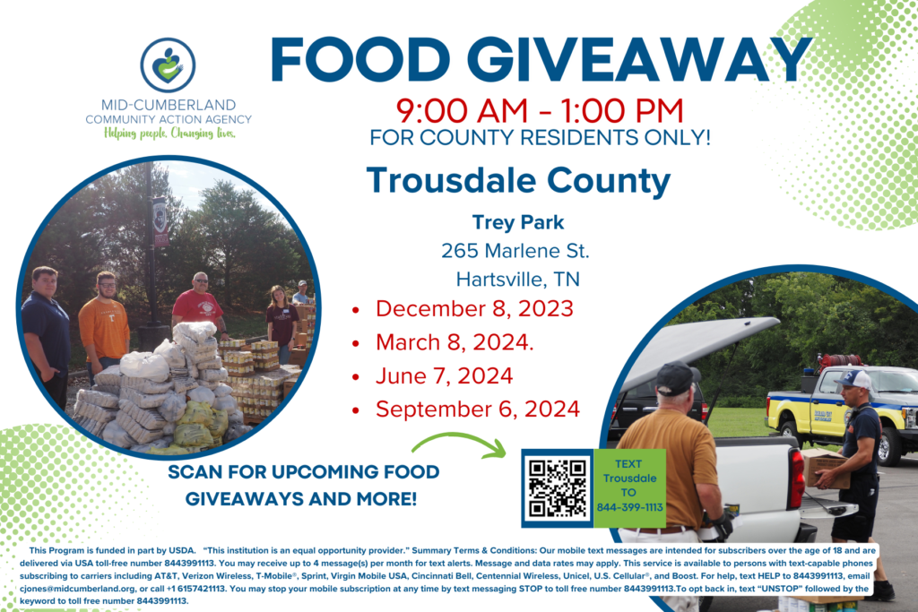 Trousdale Co. Food Giveaway