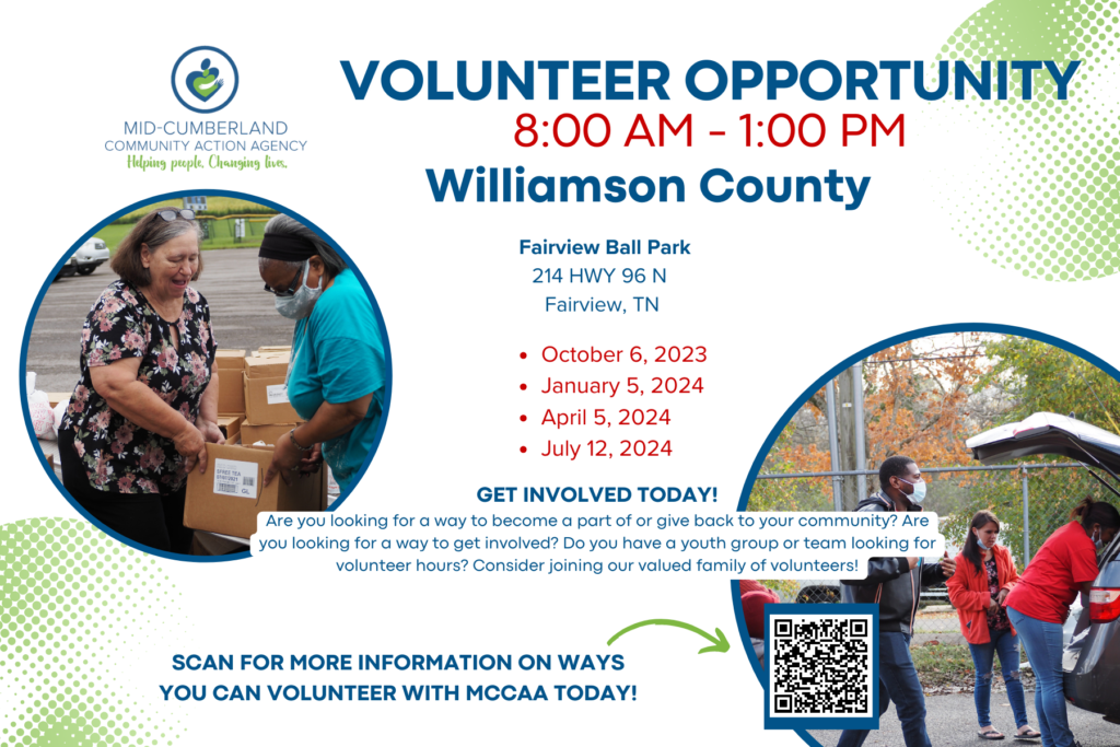 Williamson Co. Food Giveaway Volunteer Opportunity