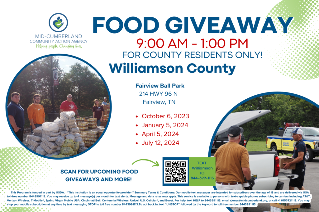 Williamson Co. Food Giveaway